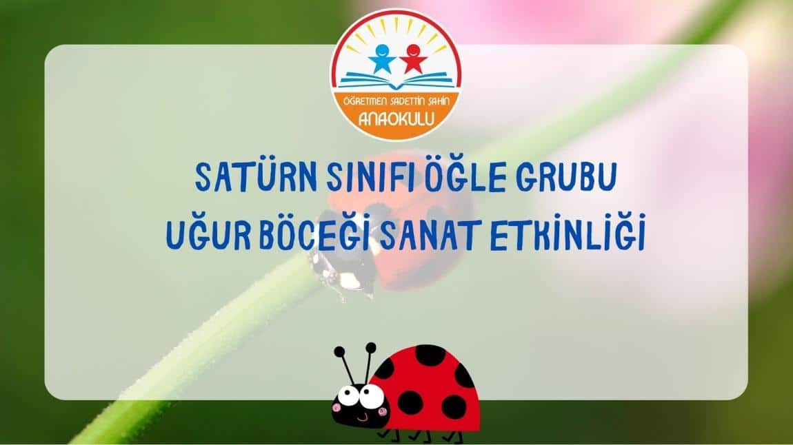 SATÜRN SINIFI ÖĞLE GRUBU UĞUR BÖCEĞİ SANAT ETKİNLİĞİ